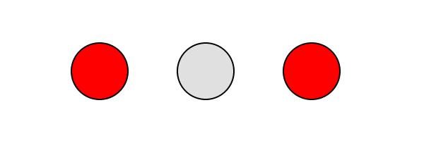 LED pattern: Network strength poor, Scanning is running